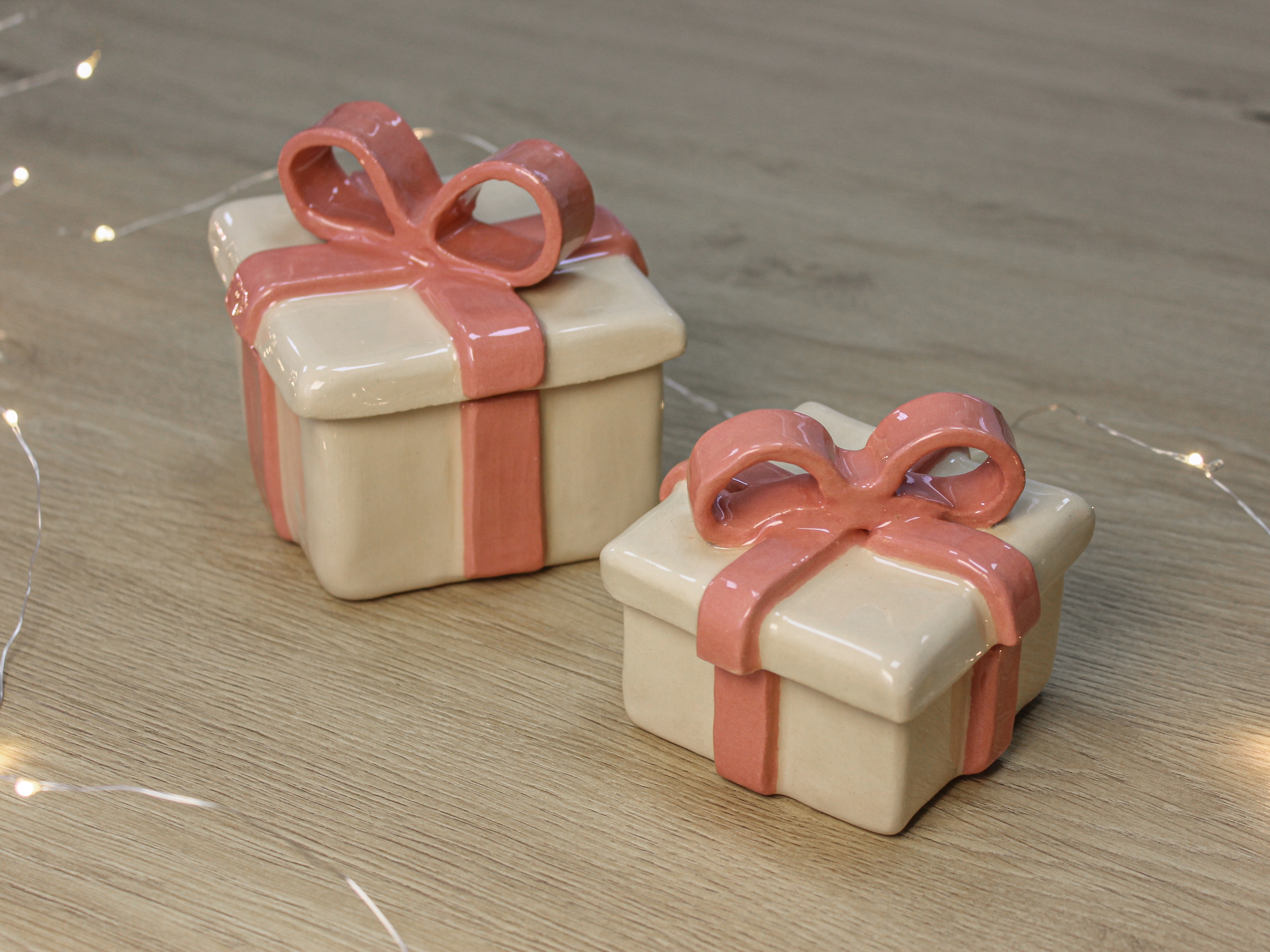 Elegant Ceramic Gift Box Jewelry Set (2 pcs) | Елегантний набір керамічних шкатулок (2 шт)