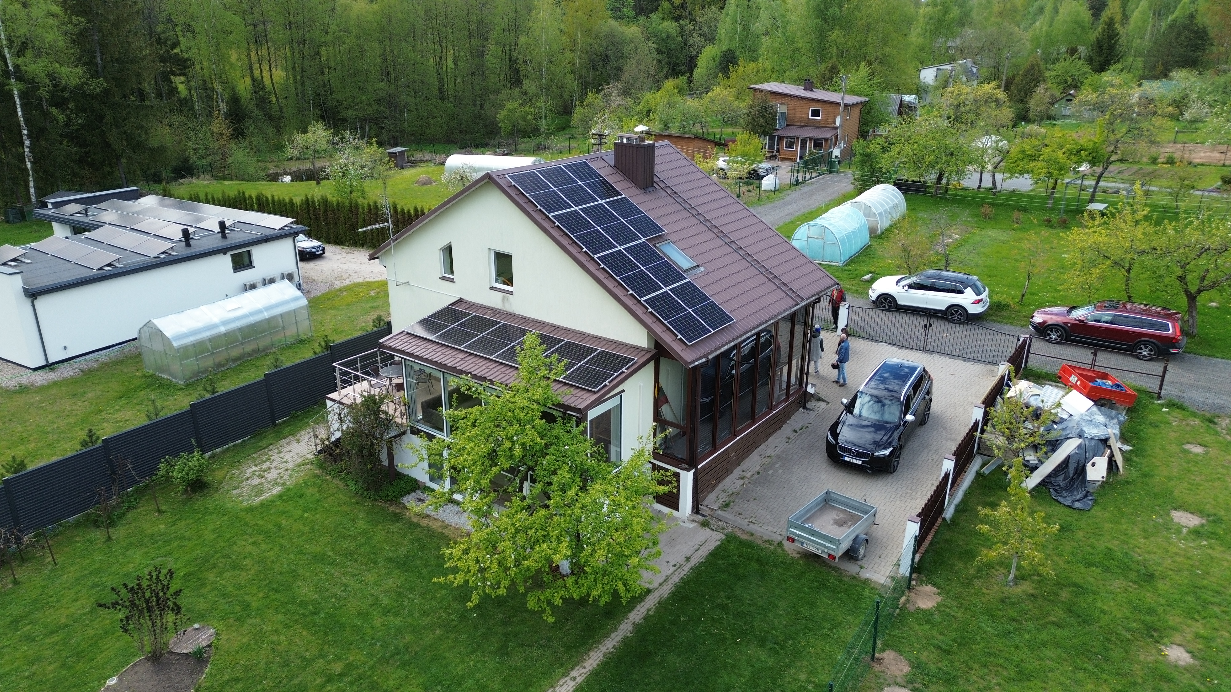 Vilniaus rajone, Purnuškių kaime, parduodamas 121 kv.m. namas su saulės elektrine