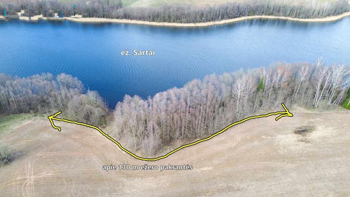 Rokiškio raj., Ragavos k., prie Sartų ež., parduodamas 10.7295 ha ploto sklypas