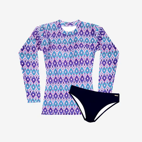 TRAJE DE BAÑO CORTO DAMA 2 PIEZAS