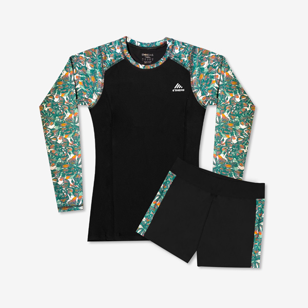 TRAJE DE BAÑO DAMA SHORT 2 PIEZAS