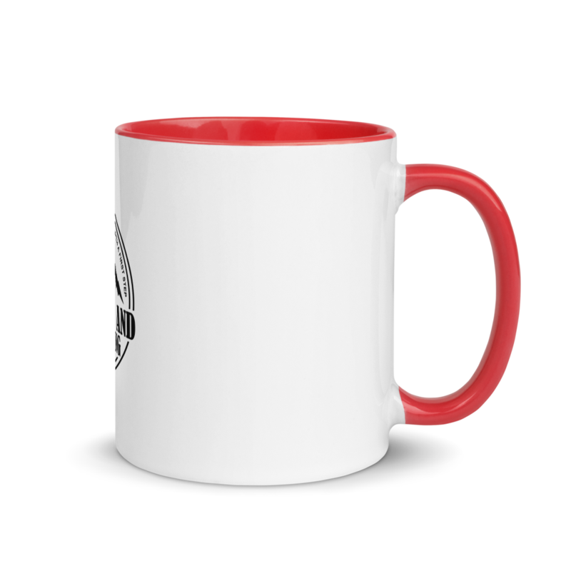 Mug with Color Inside ceramic Walking and Exploring