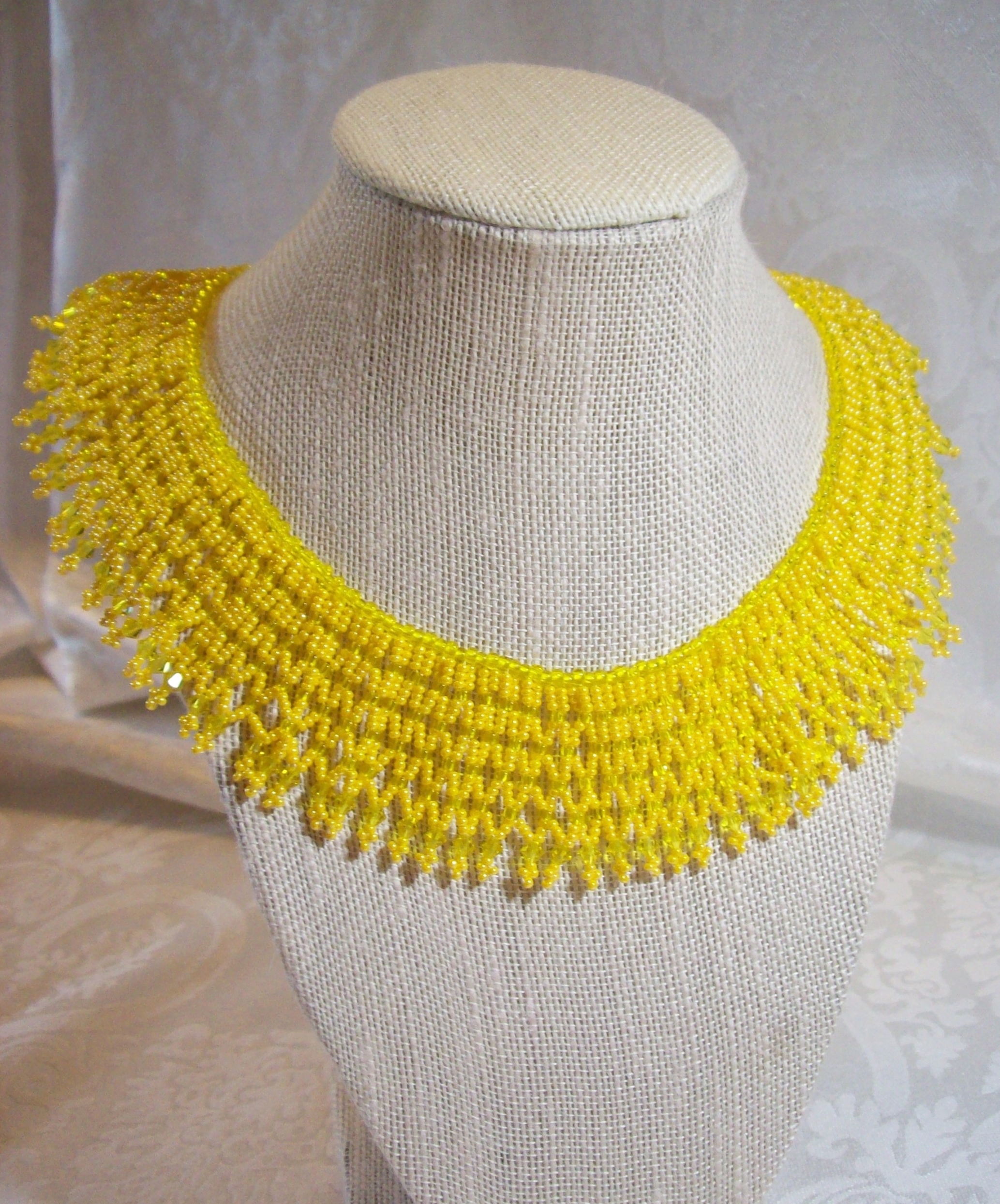 Yellow Swarovski Collar Necklace 