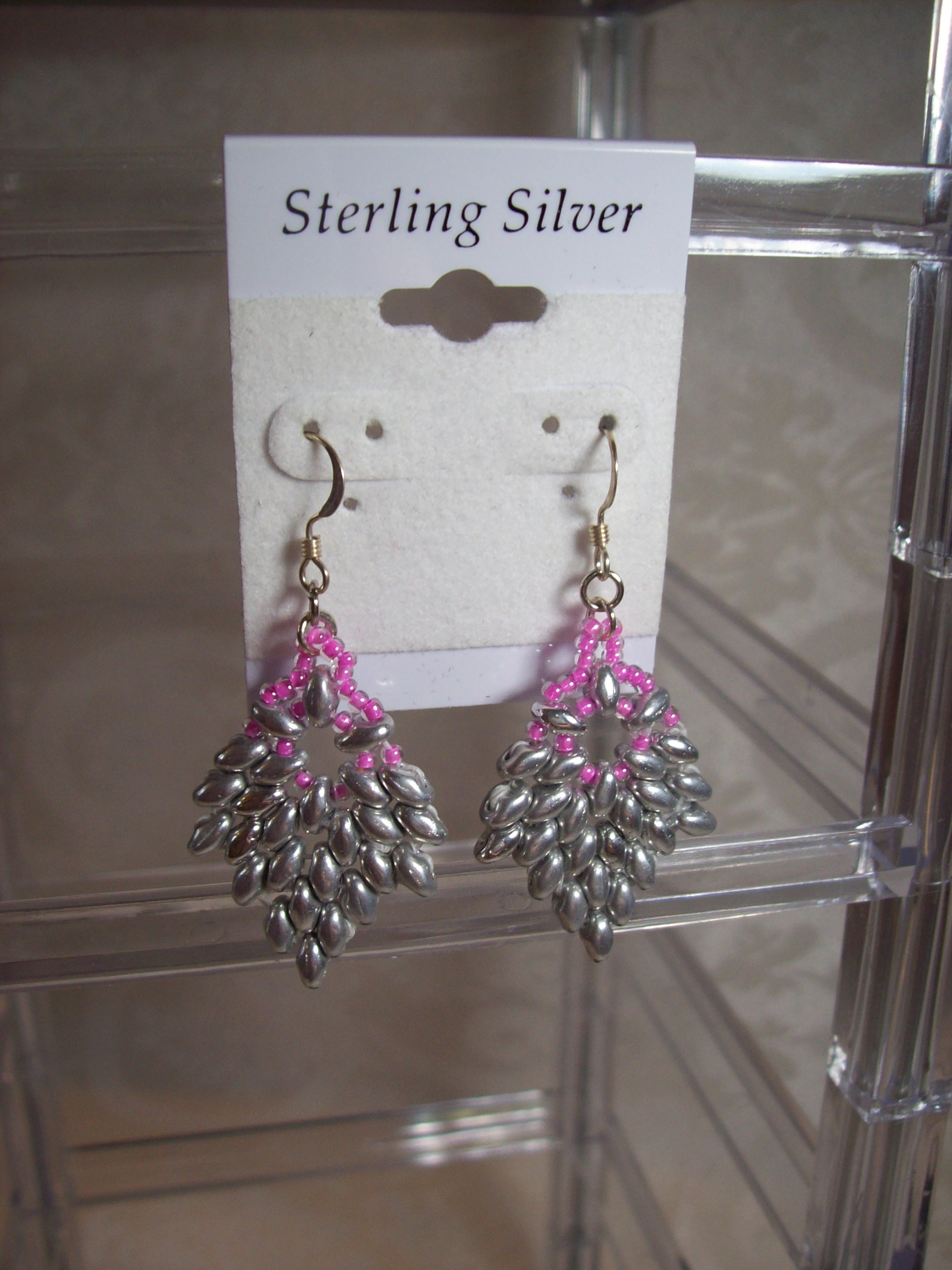 Silver Fan Earrings 
