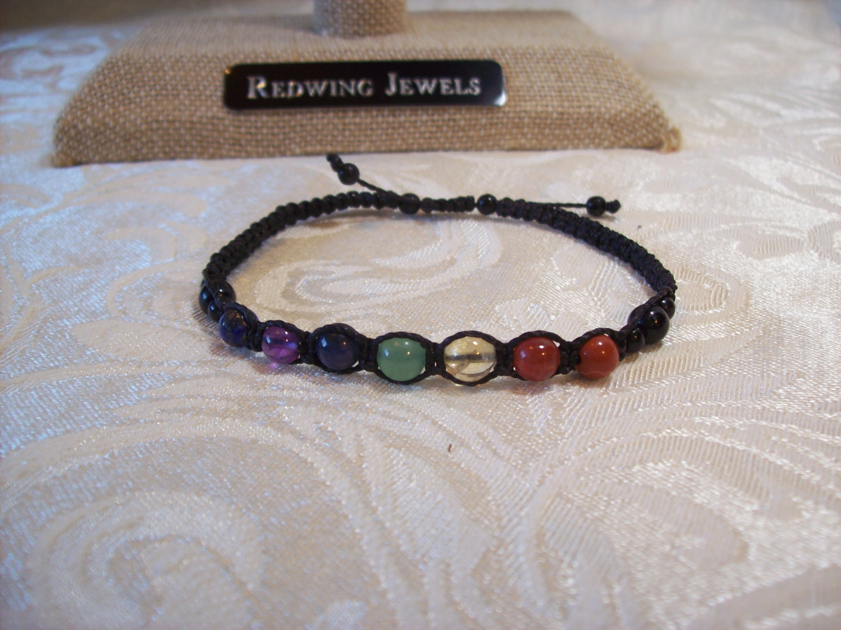 6mm Chakra Macramé Bracelet 