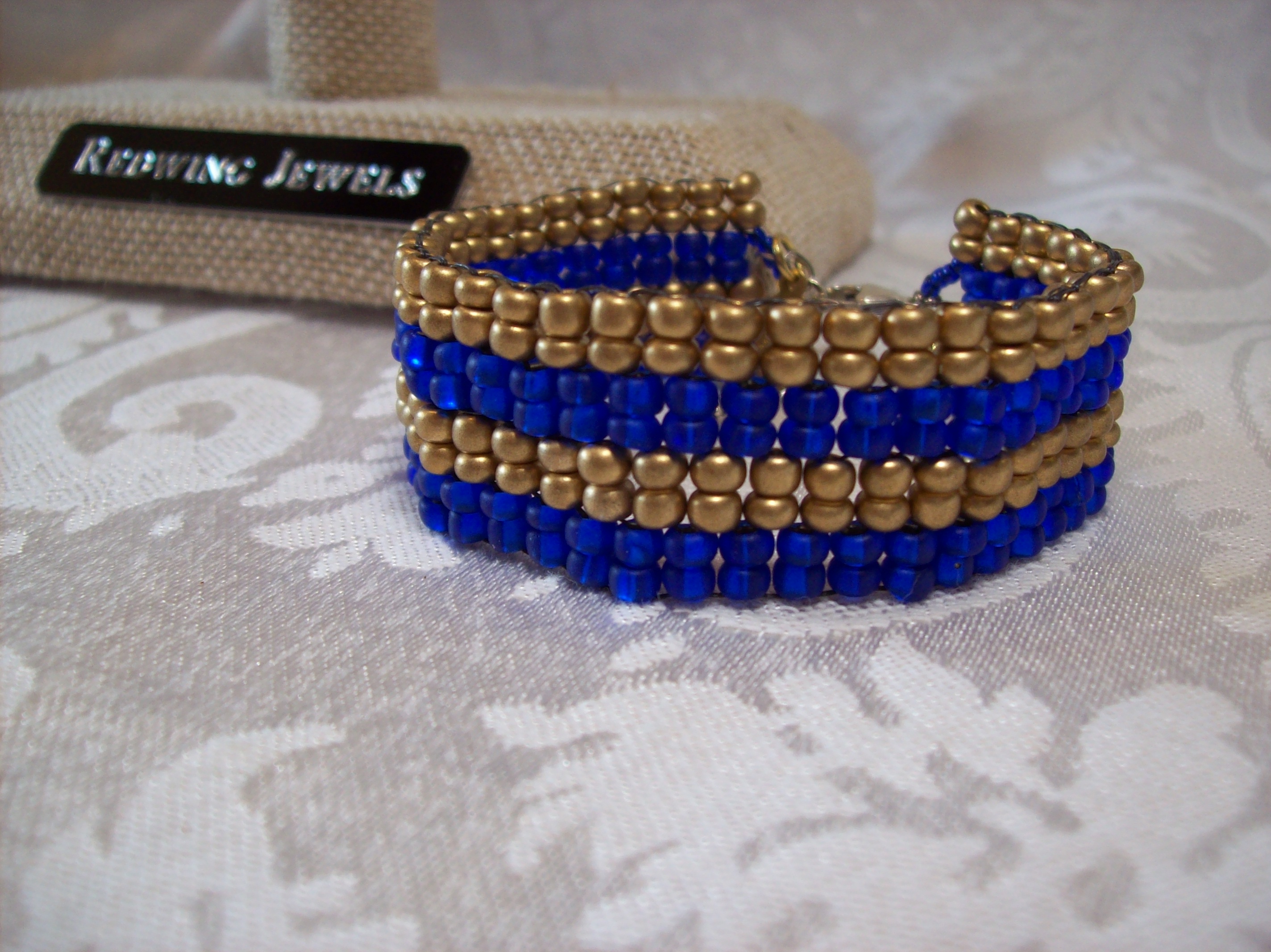 Blue Czech glass Bracelet