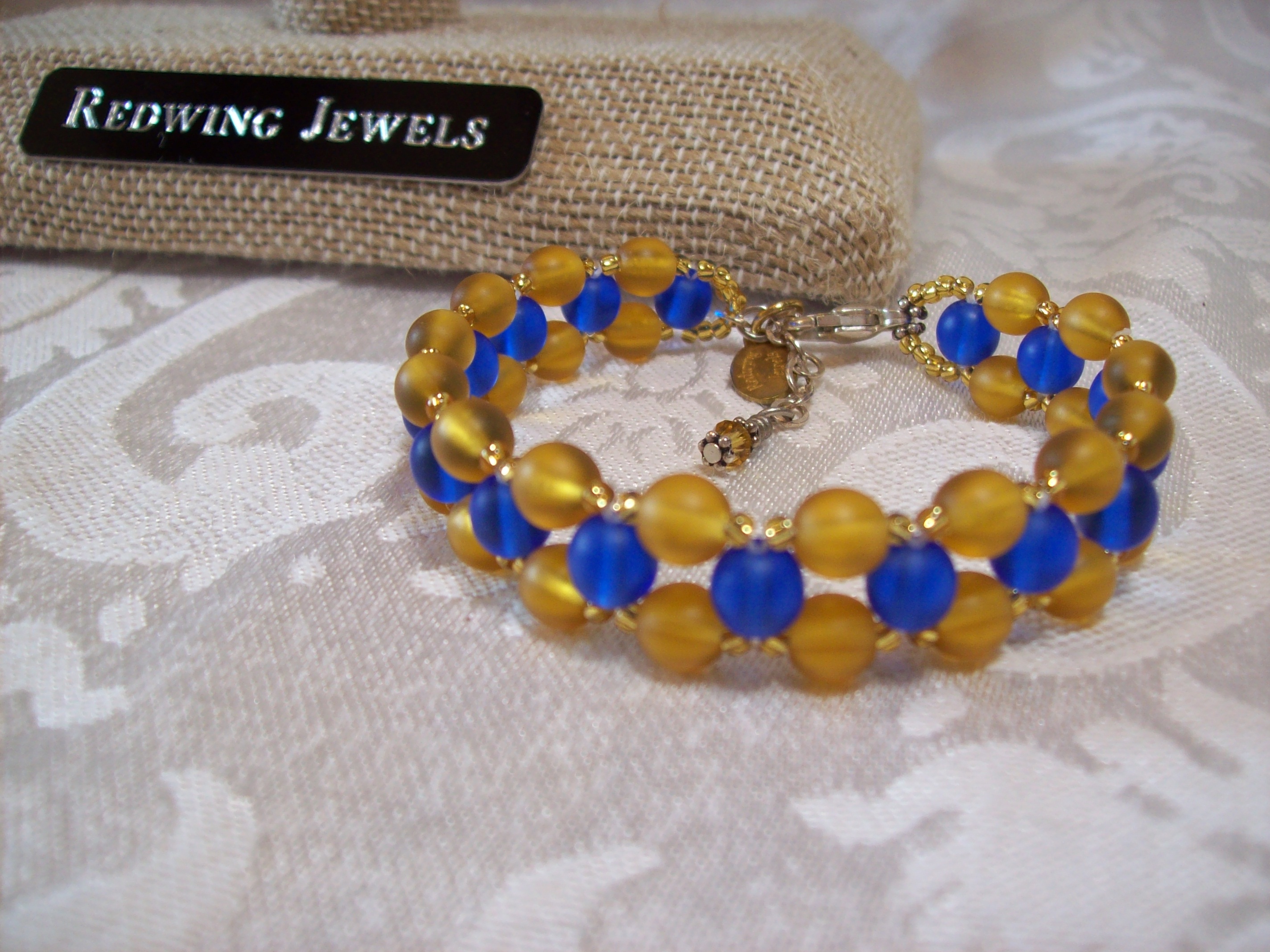 Blue Czech glass Bracelet