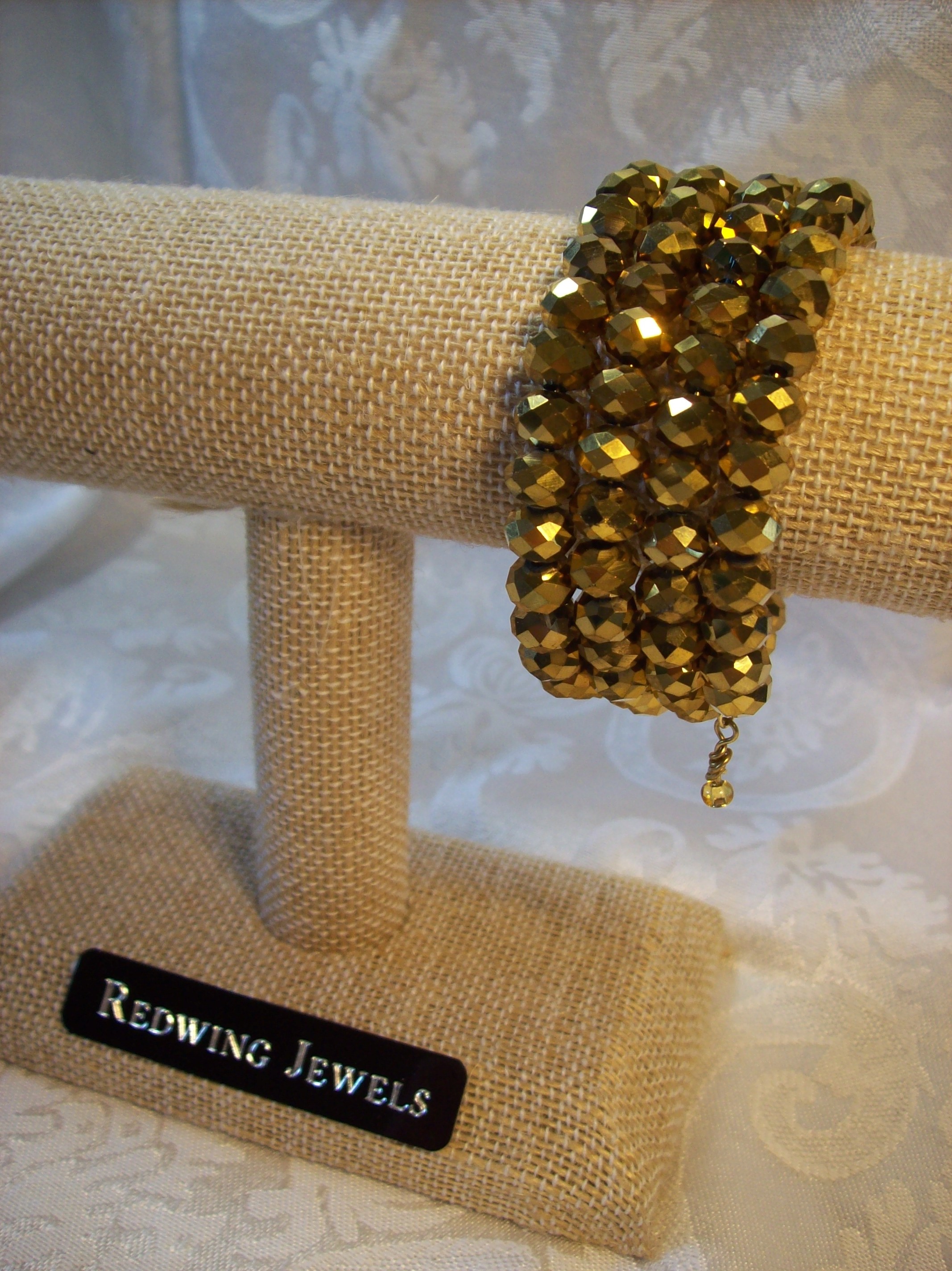 Gold Crystal On Memory Wire