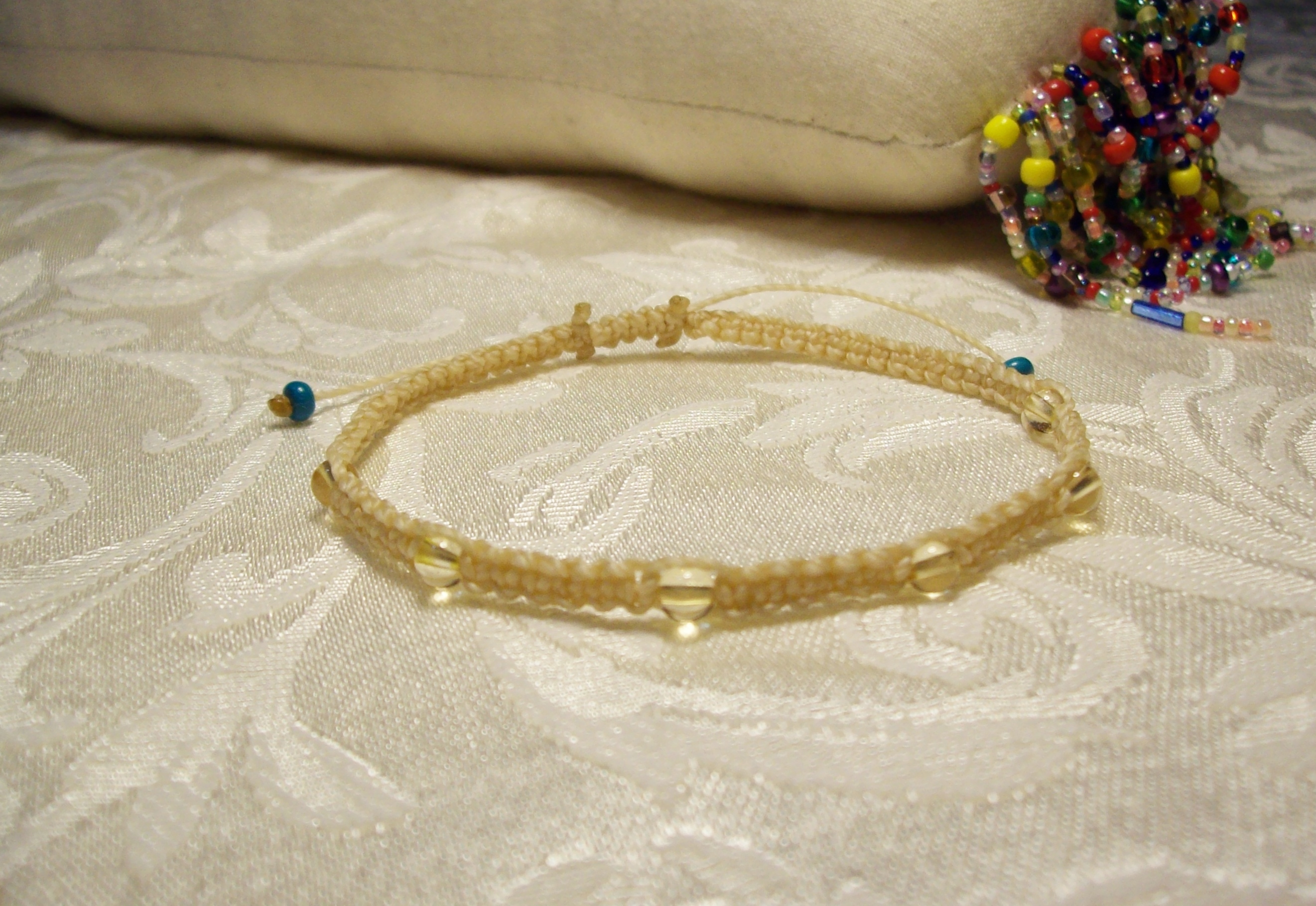 Citrine 6 stone Macramé Bracelet