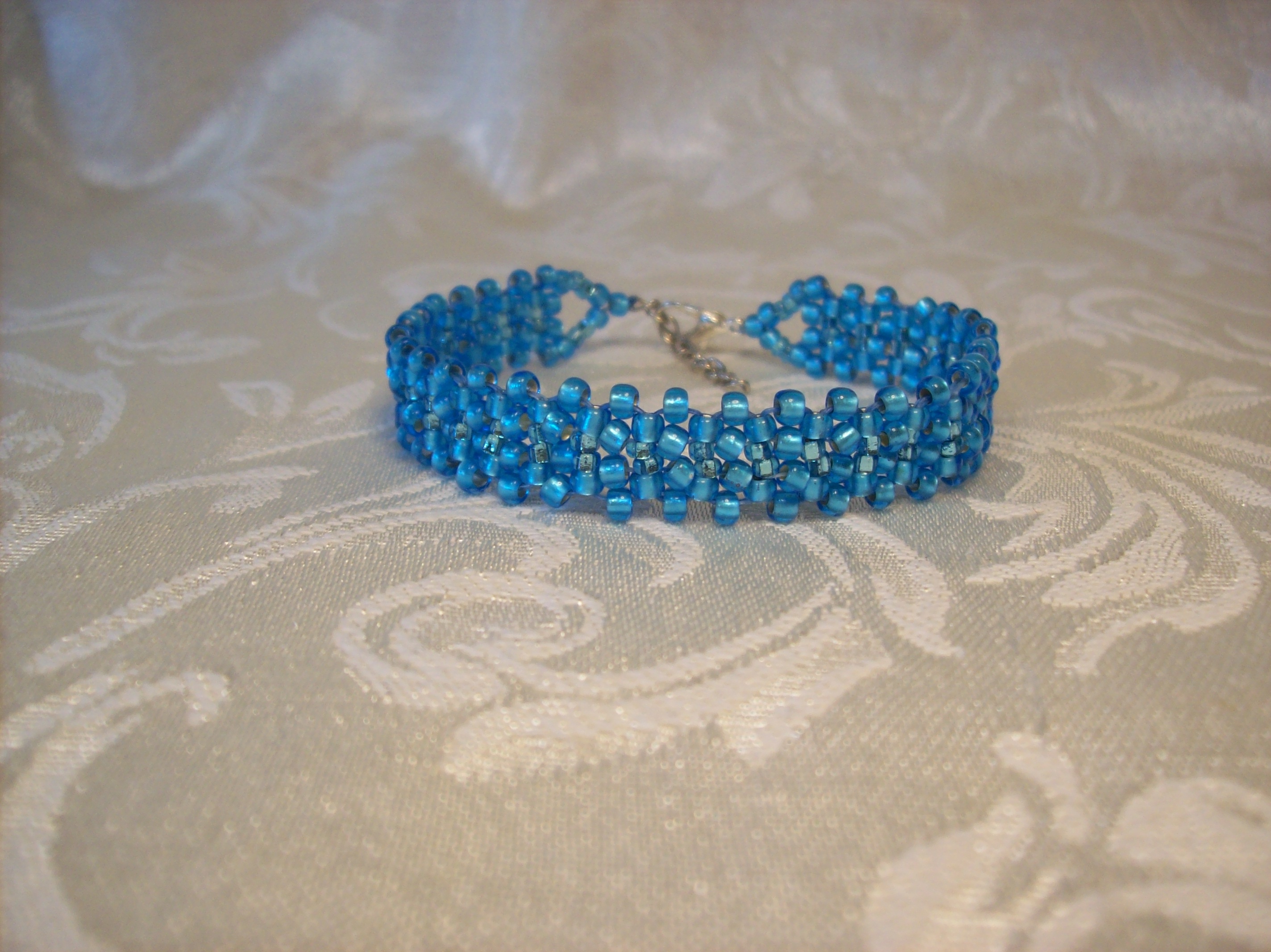 Blue beaded Lace Bracelet 