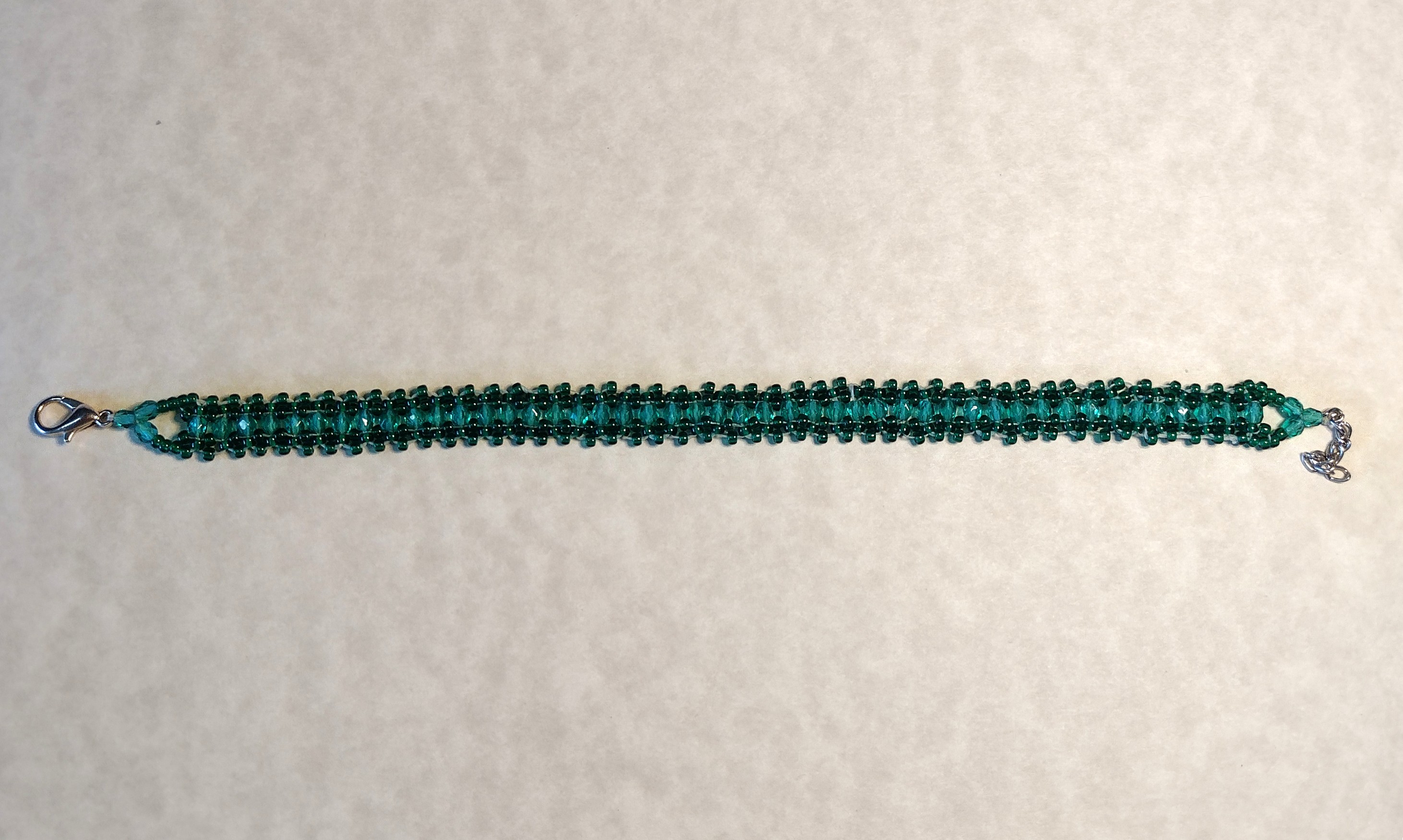 Hunter Green Lace Bracelet