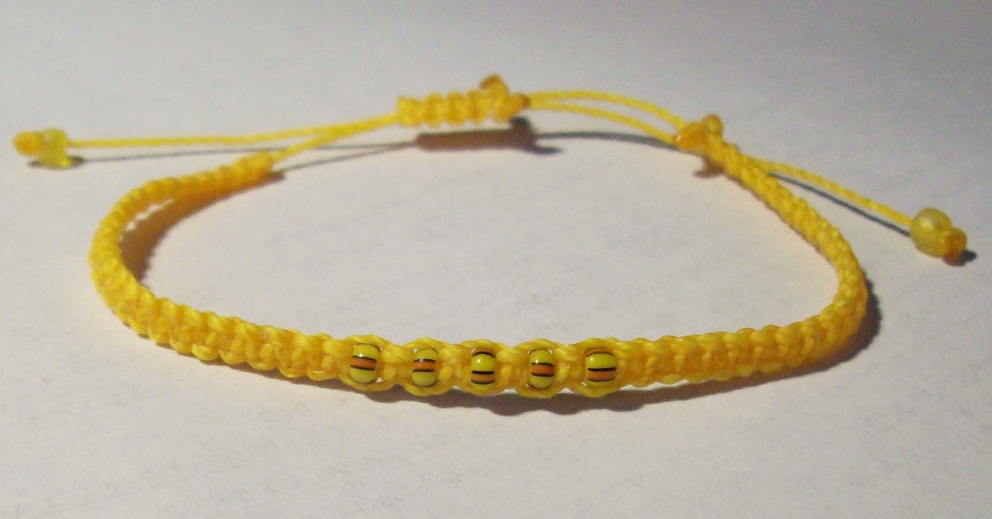 Trade Bead Macramé Bracelet 