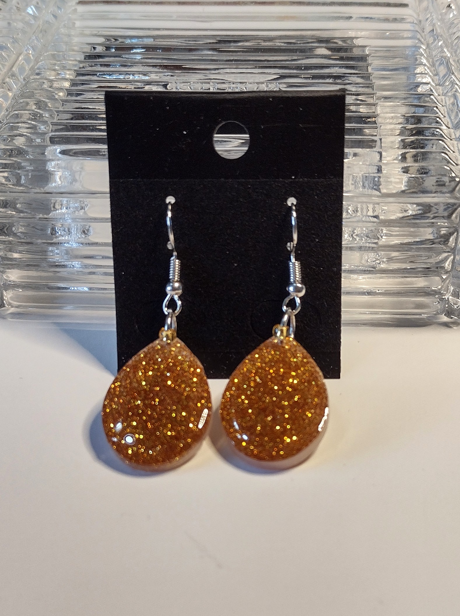 Teardrop Gold Earrings 