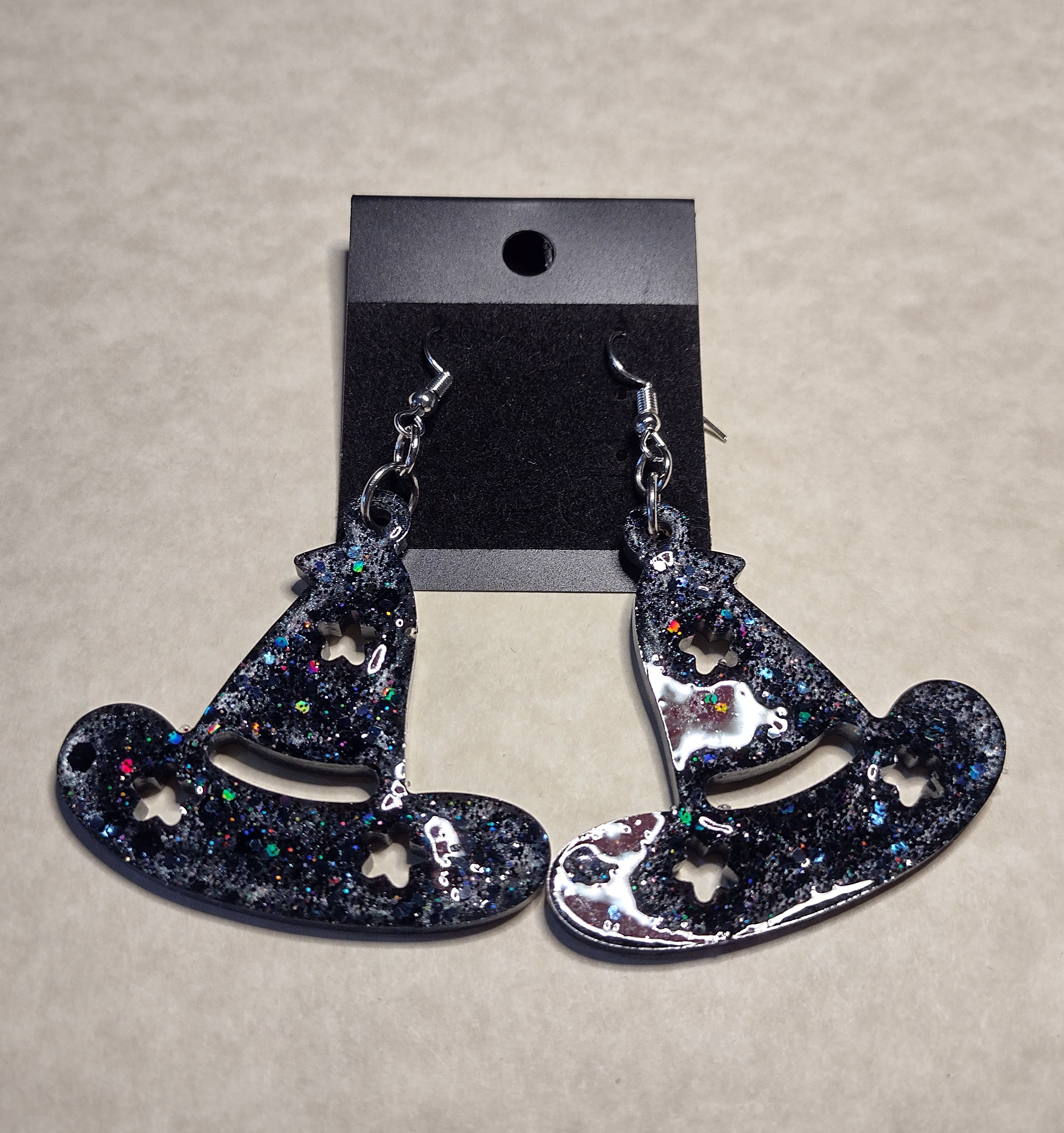 Resin Witch Hat Earrings