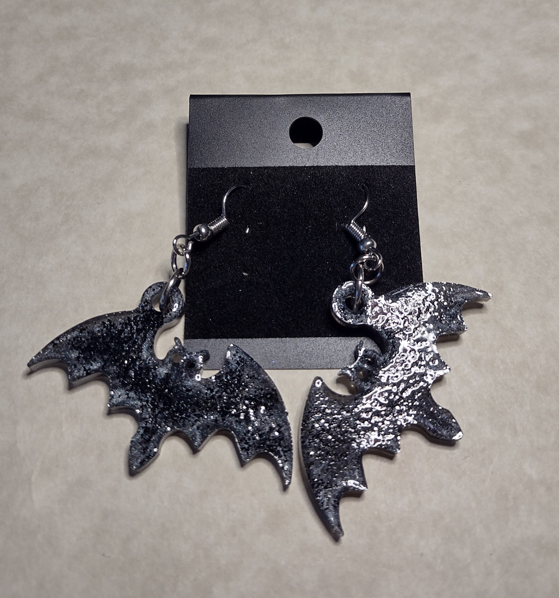 Resin Bat Earrings