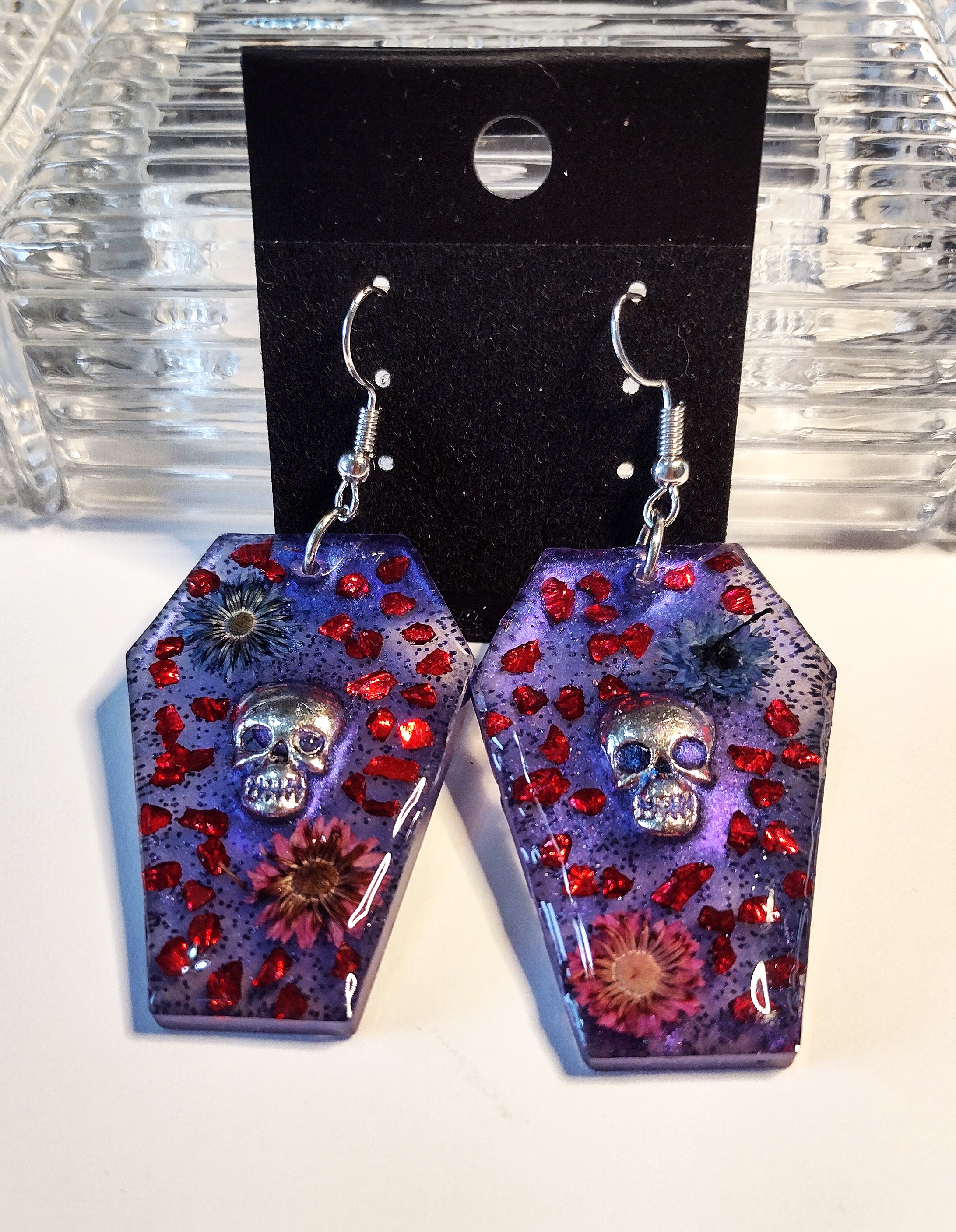 Skull Coffin Earrings