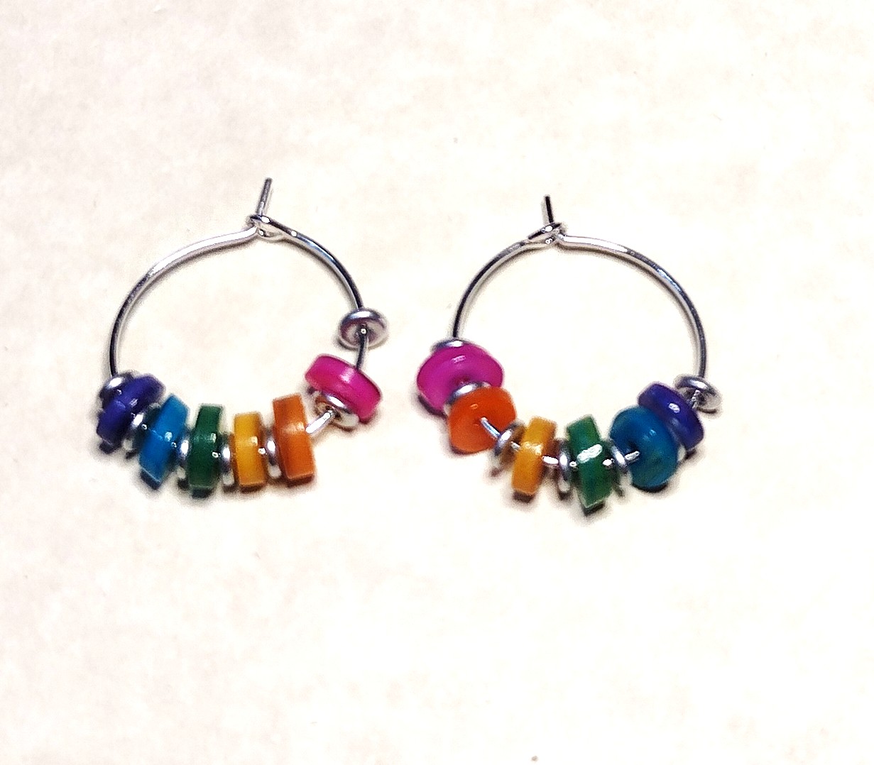 Mini Clam Shell Hoop Earrings