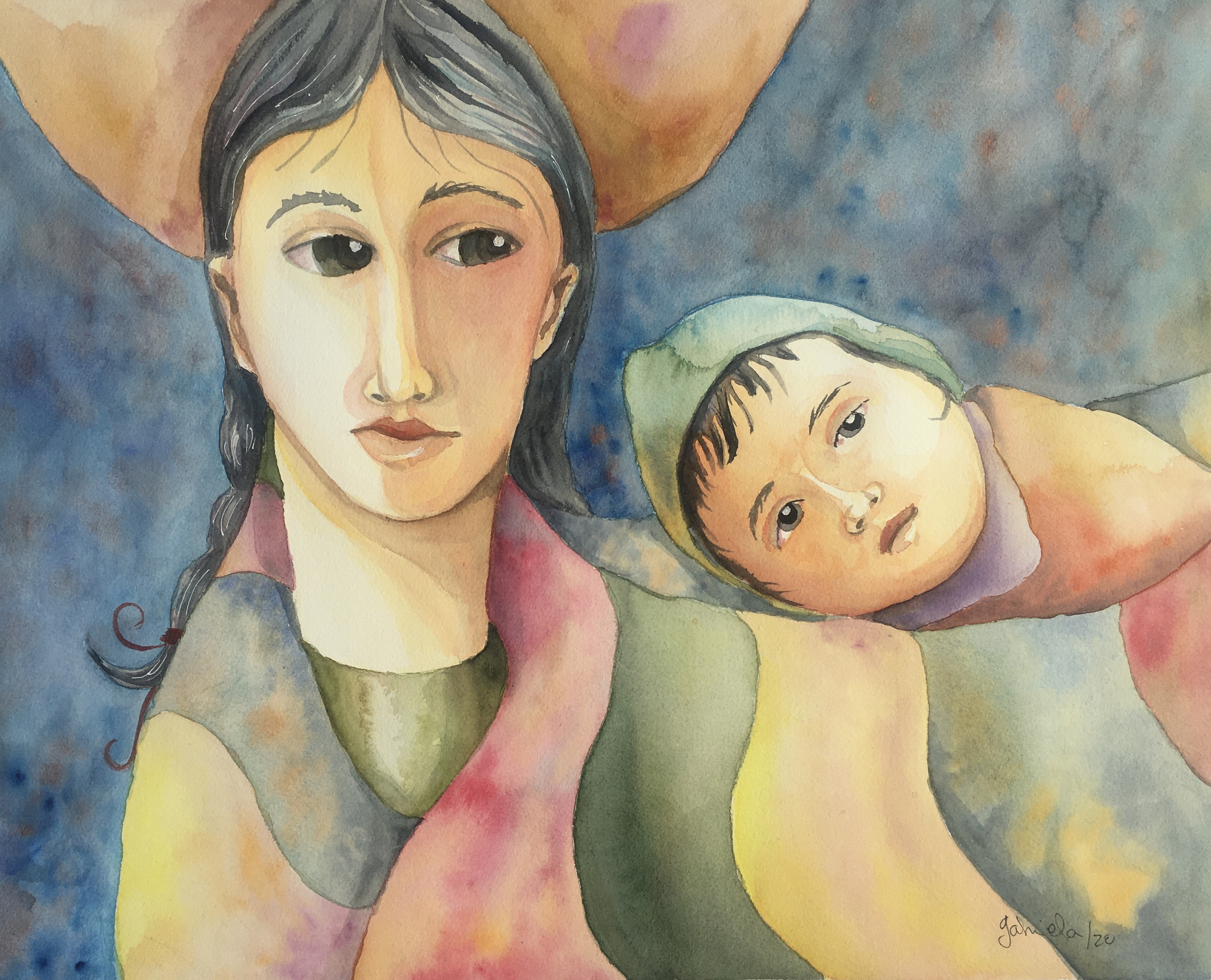 Indigenous Mother with her Child