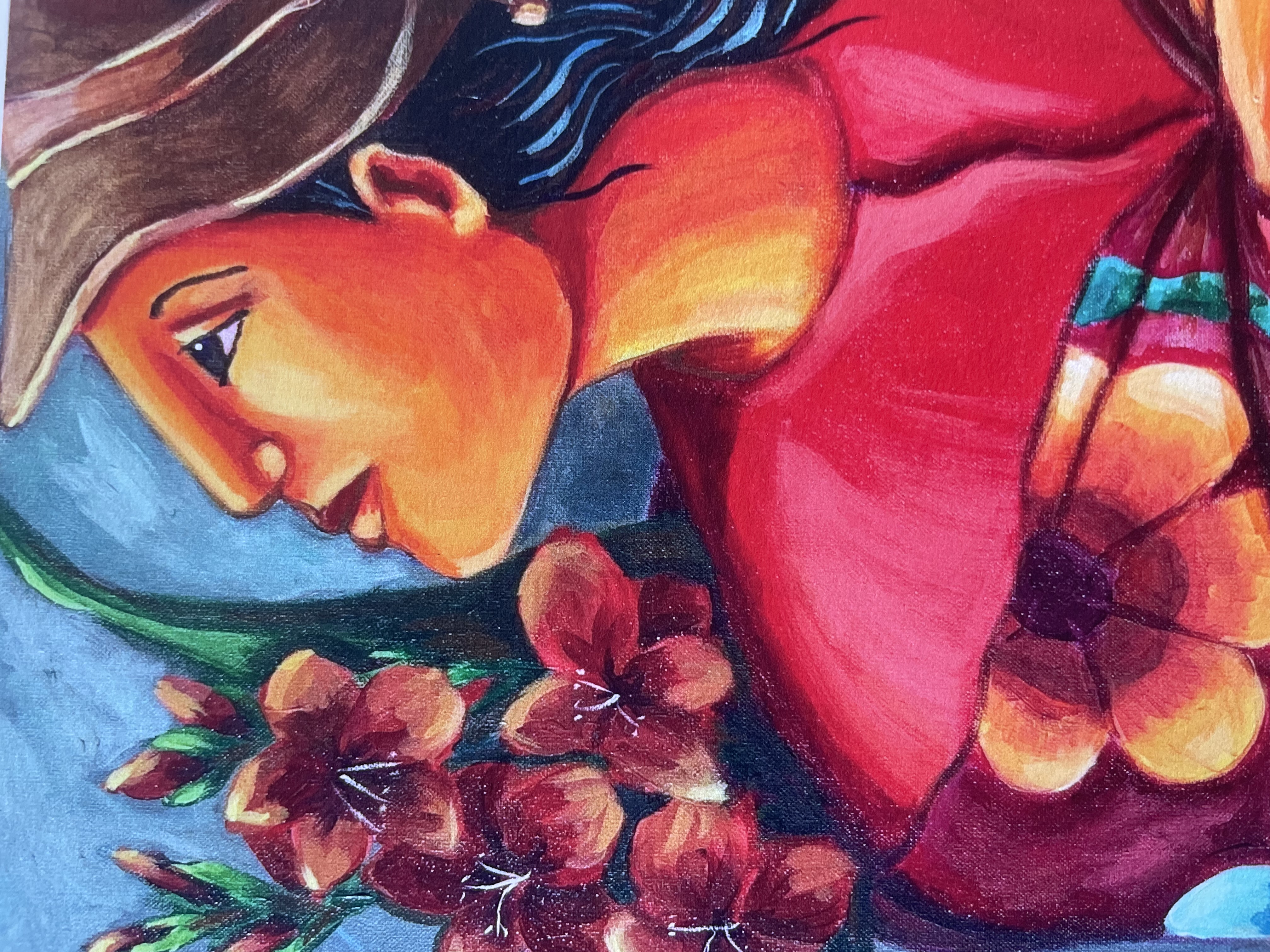 Woman with Flowers