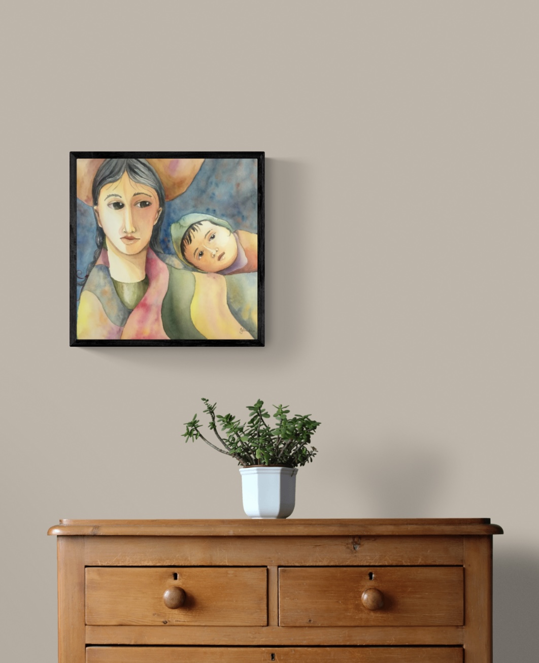 Indigenous Mother with her Child