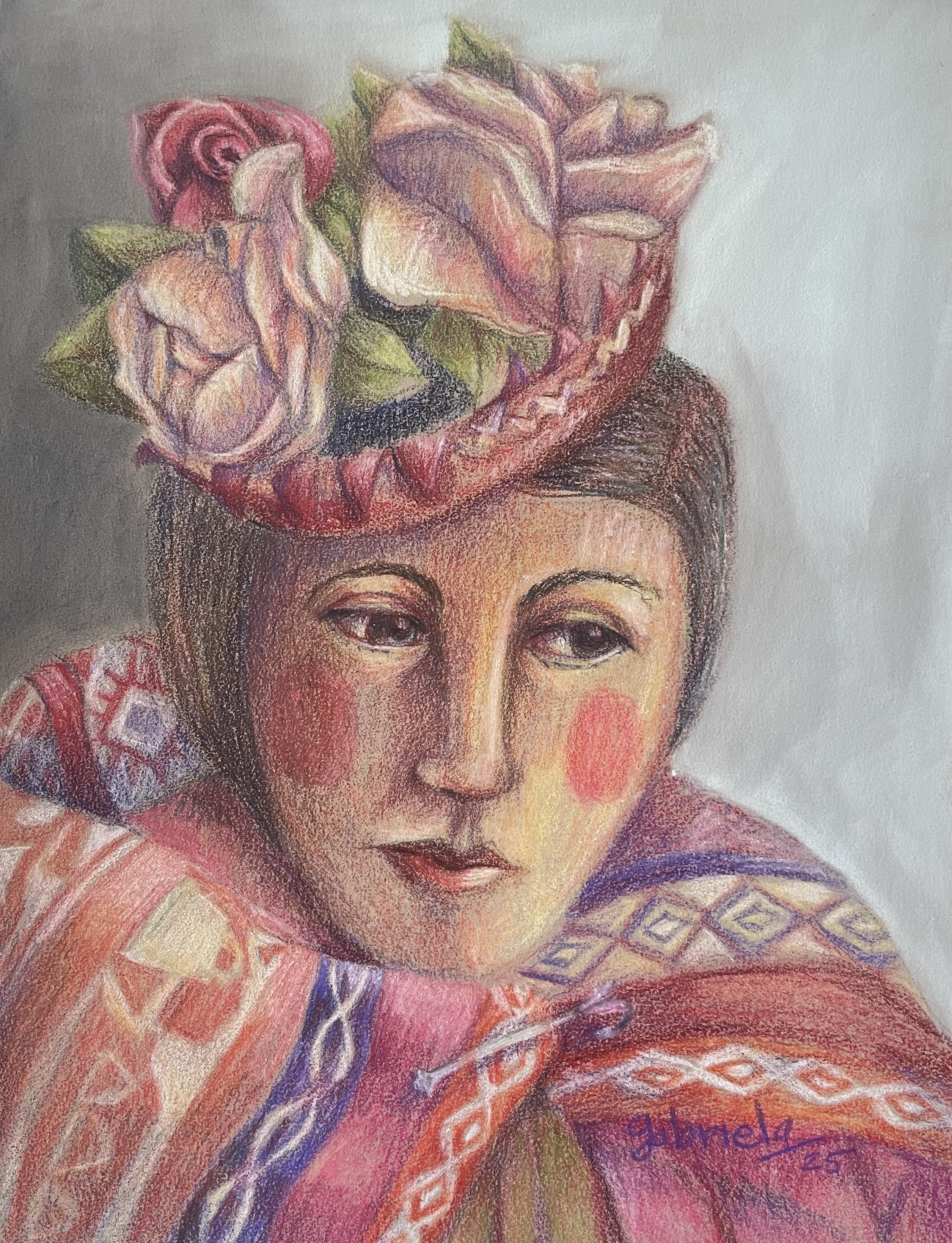 Ñusta with Flowers