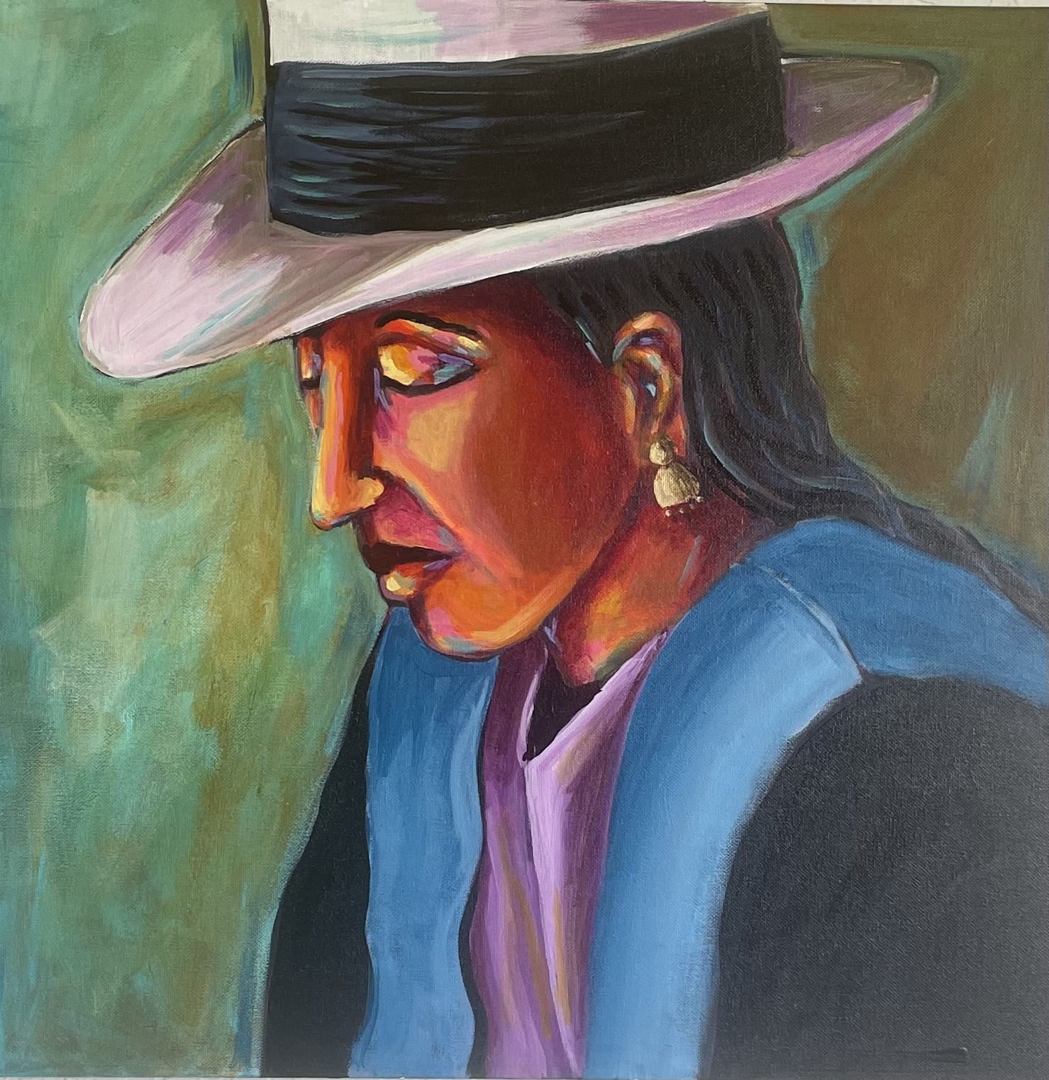 Woman Wearing Earrings