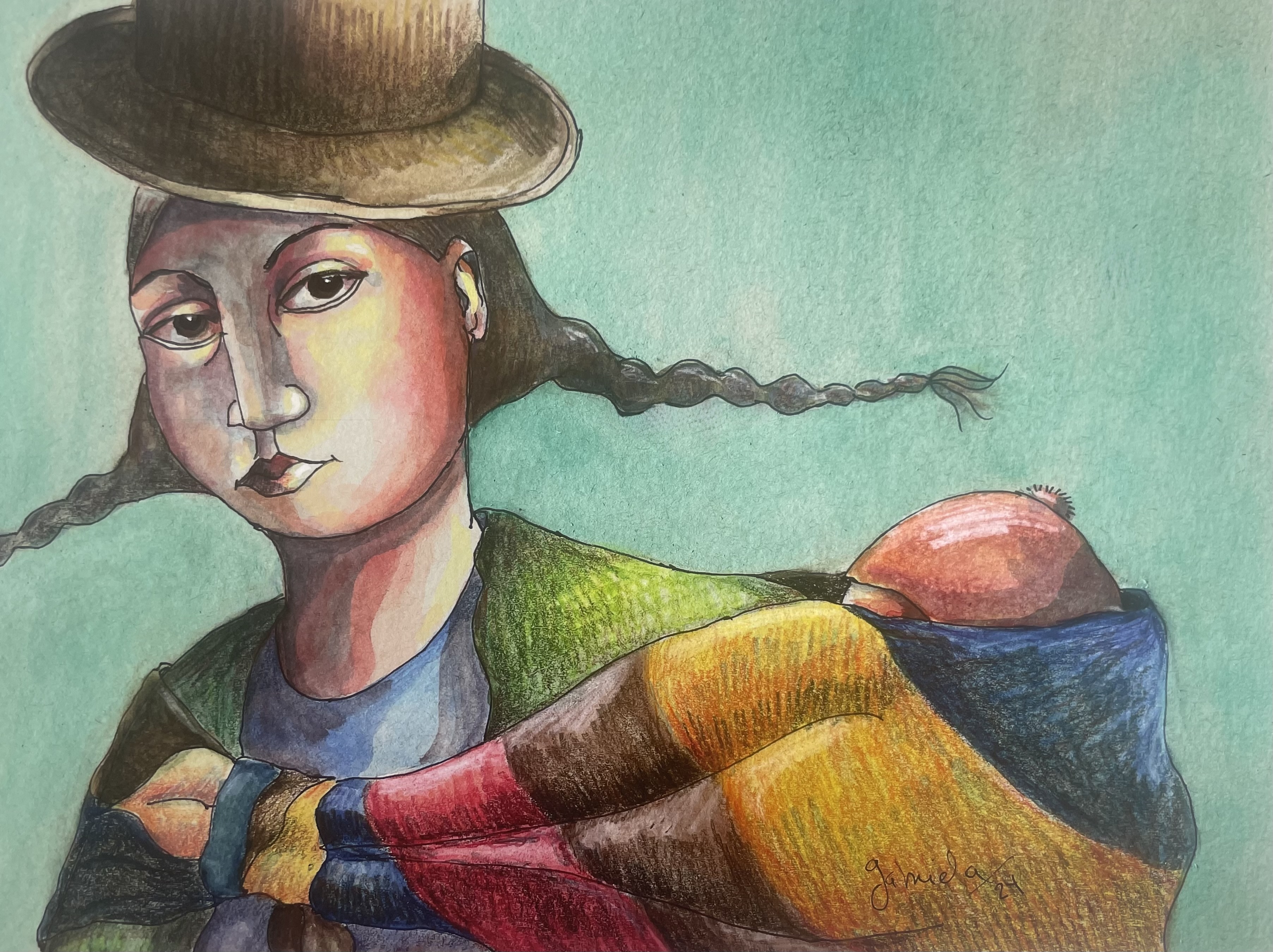 Andean Mother and Child