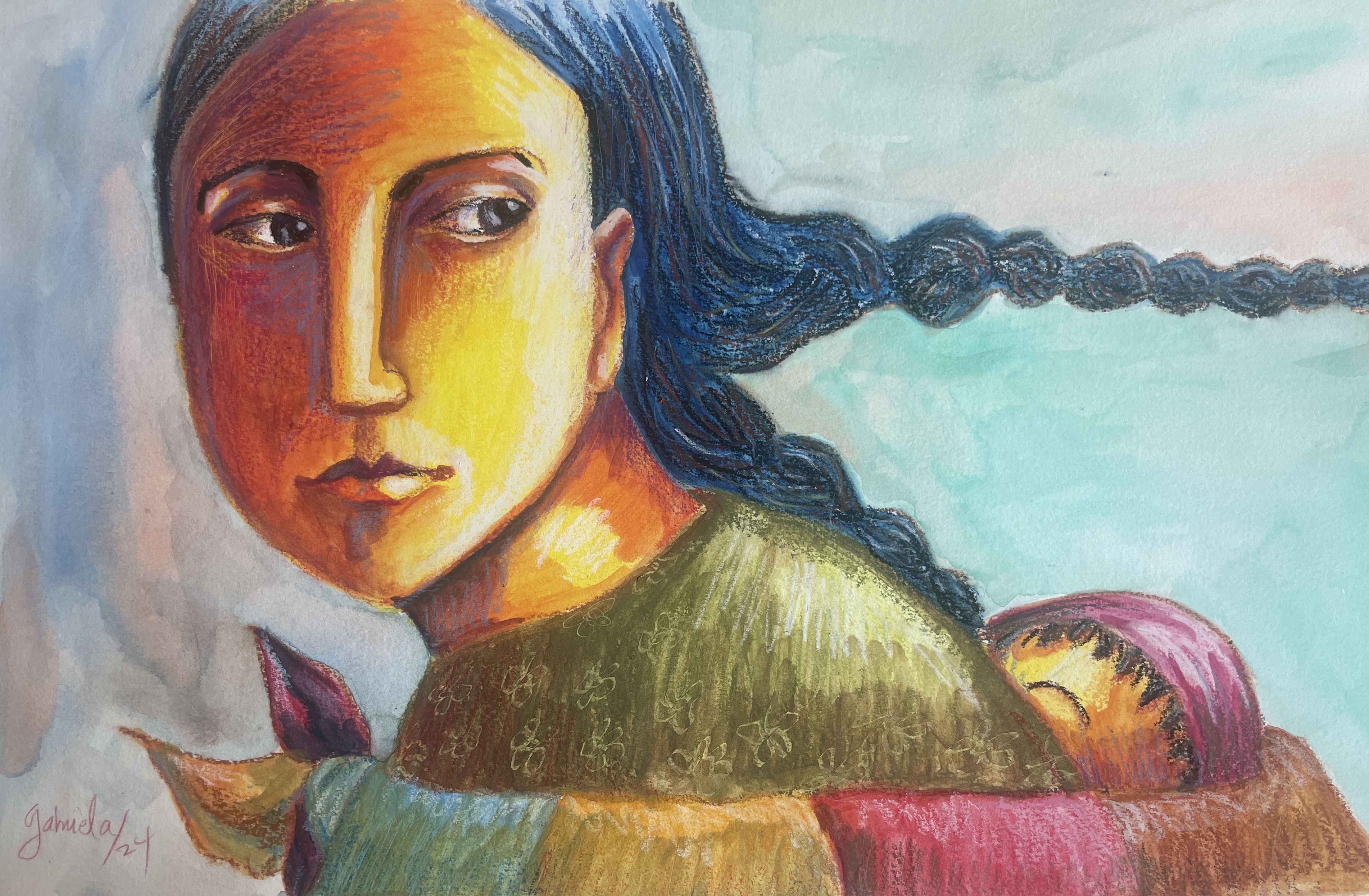 Caring Mother with her Child