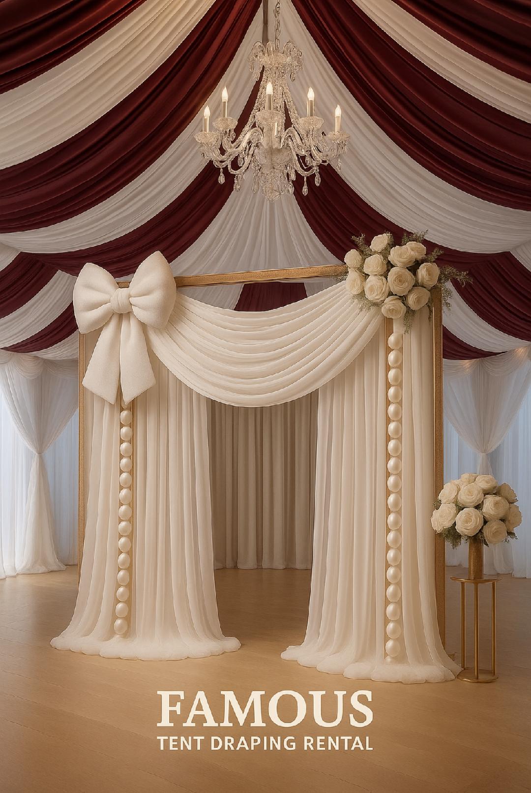 Elegant Tent Draping Decor