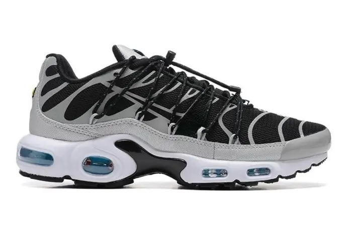 Chaussures de Sport à Haute Semelle Blanc et Grise style TN Utilis