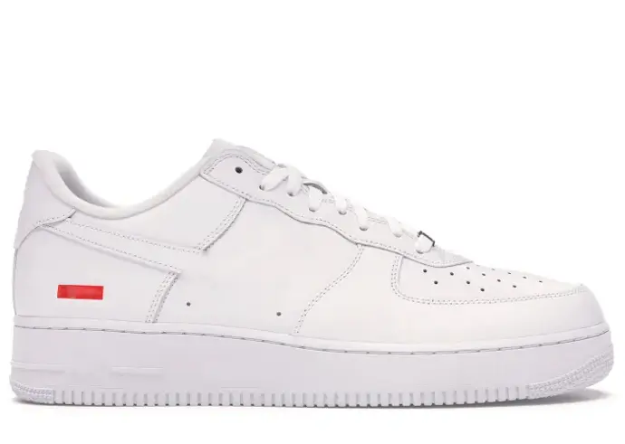 Chaussures Basse style AF1 Suprême Blanche