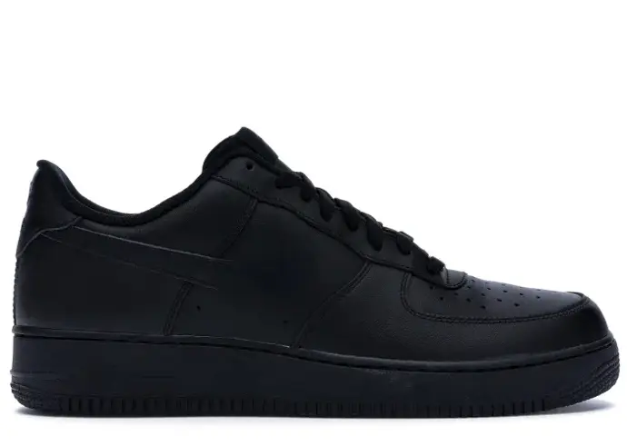 Chaussures basses full noires style AF1