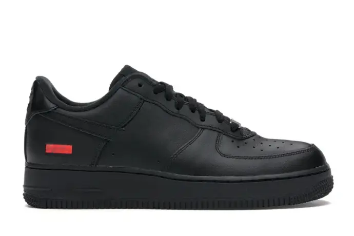 Chaussures de sport noires style AF1 Suprême 