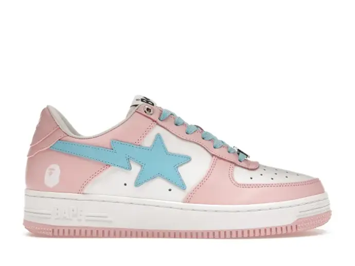 Chaussure Basse style Bape Rose