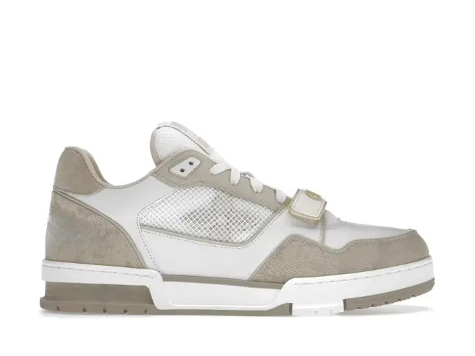Chaussures Basses Style LVi Trainer Beige à Scratch