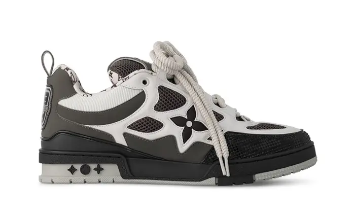 Chaussures Basses Style LV Skate Grise et Noire