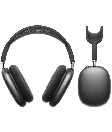 Casque audio sans fil noir style AirPads Max 
