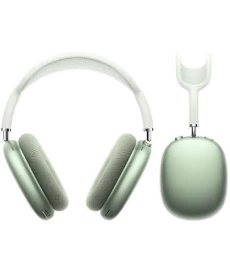 Casque audio sans fil vert style AirPads Max 