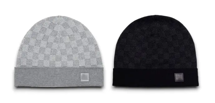 Bonnet en laine à motifs style LVi