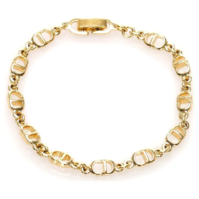 Bracelet chaîne or style Dior