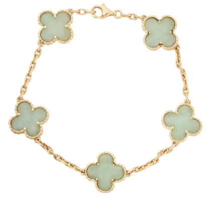 Bracelet à motifs trèfle style Van.S