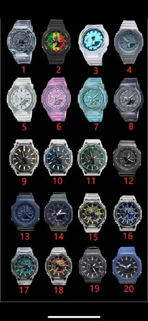 Montre numérique de sport pour homme automatique style G-S