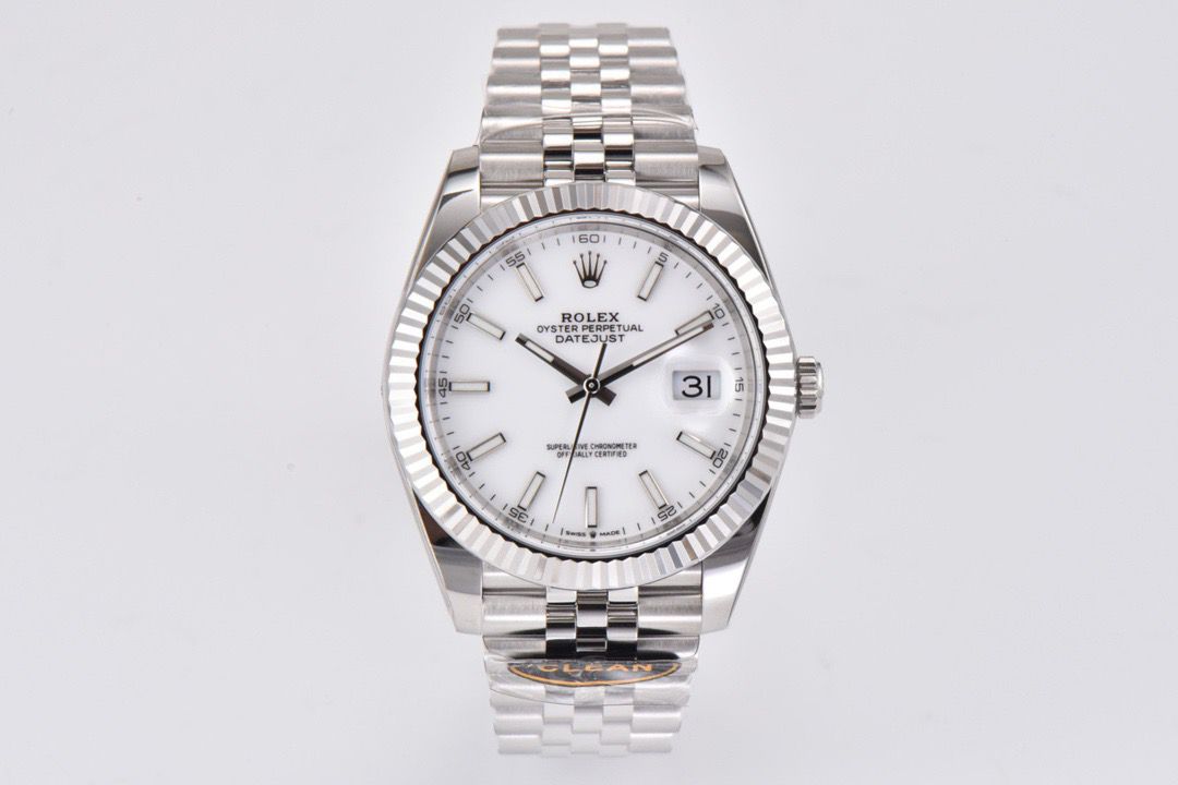 Montre de luxe argent style Roxel Datejust 