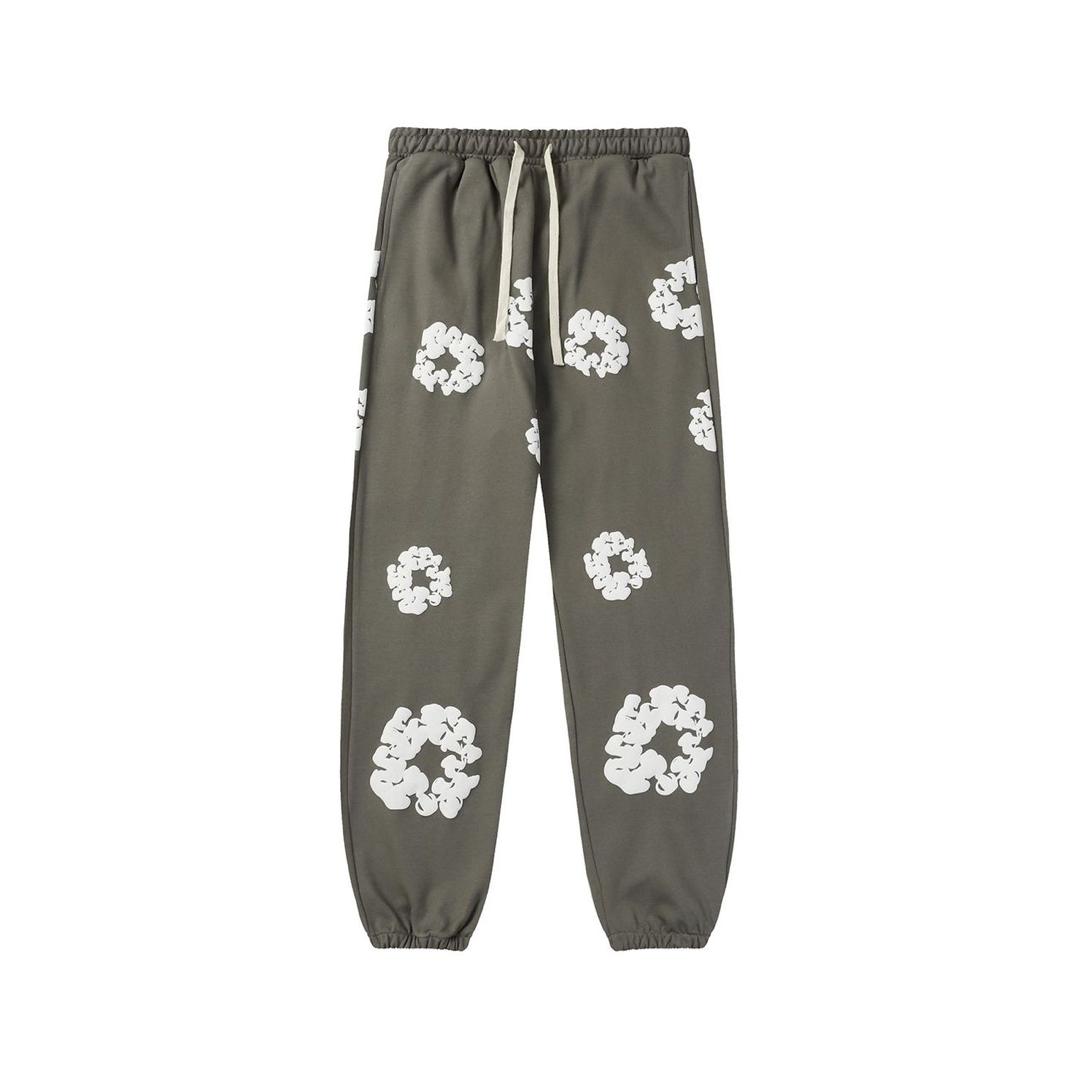 Pantalon de jogging à motifs blancs style Brentiny Parisia