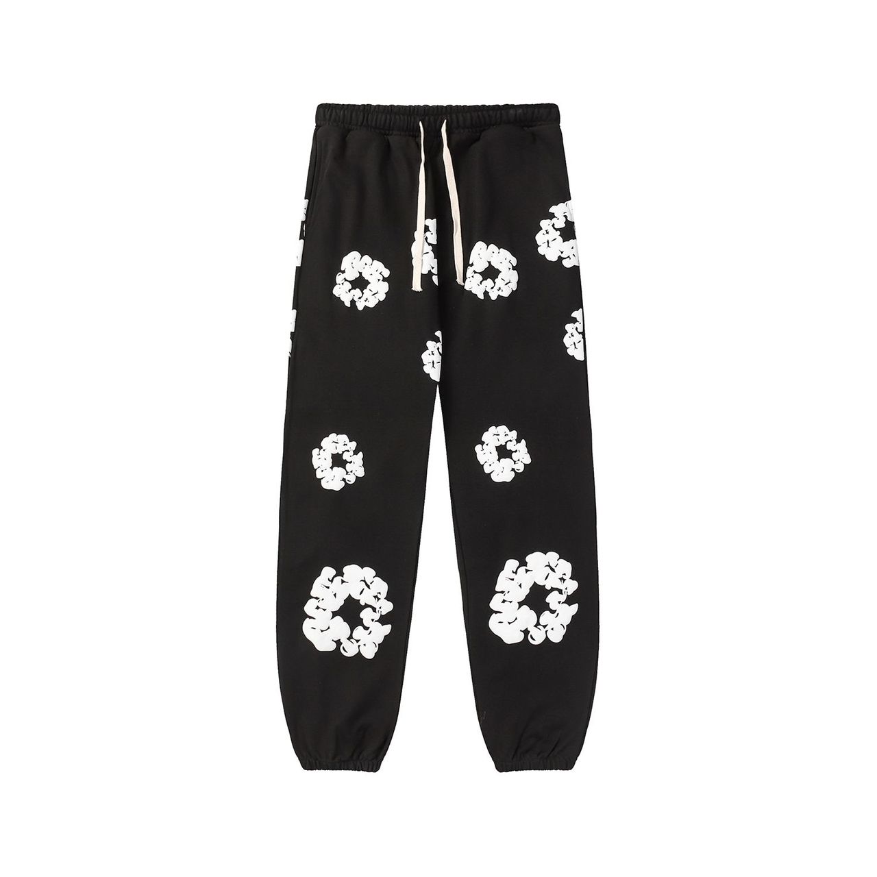 Pantalon de jogging à motifs blancs style Brentiny Parisia