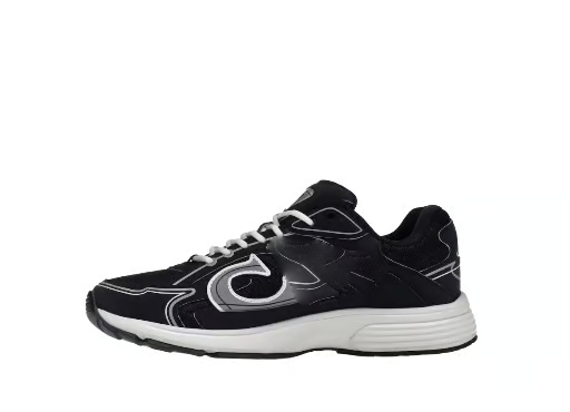 Chaussures de sport noires et grises style Diore B30