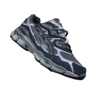 Chaussures en tissu et daim noires style Asicss gel NYC