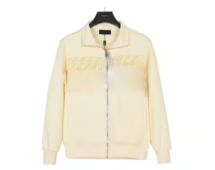Veste beige avec motifs style Fendie