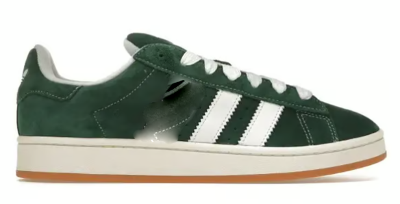 Chaussures de Sport Verte Foncé style Campuse