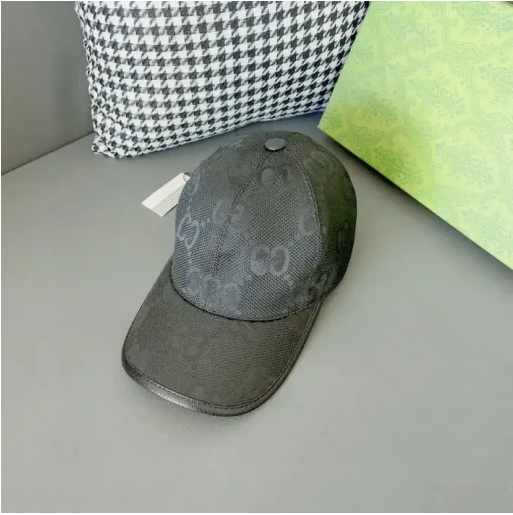 Casquette noires à motifs style GG Jumbo